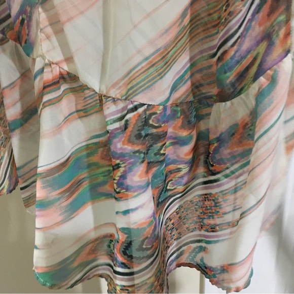 SHEER SLEEVELESS TOP/ ZIPPER RUFFEL BOTTOM - Picture 10 of 10